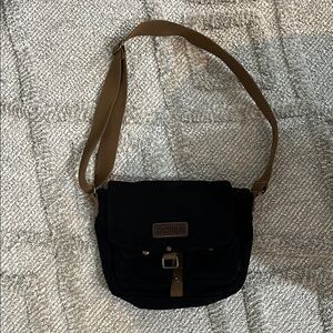 Black and Tan Messenger bag